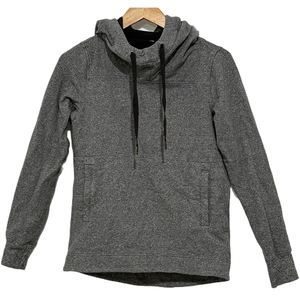 Lululemon Heather Gray Long Sleeve Pullover Scuba Hoodie Sweatshirt Jacket Sz 6